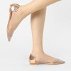 Allegra K Women's Pointed Toe Clear Rhinestone Ballet Flats - image 2 of 4