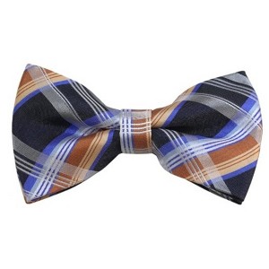Men's Plaid Color 2.75 W And 4.75 L Inch Pre-Tied adjustable Bow Ties - 1 of 3
