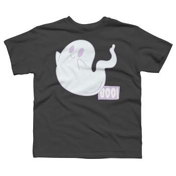 Boy's Design By Humans Boo Cute Ghost Halloween cute design By BoogieCreates T-Shirt