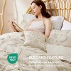 Cotton Duvet Cover Boho Textured Embroidery Jacquard Duvet Cover Set Soft and Breathable Bedding Set for All Seasons - 3 of 4