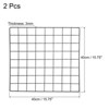 Unique Bargains Metal Wall Hanging Photo Pictures Display Decor Wire Grid Panels 2 Pcs - 2 of 4