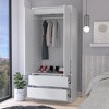 NicBex Armoire Wardrobe Closet Storage Cabinet with Doors & Drawers for Bedroom - 4 of 4