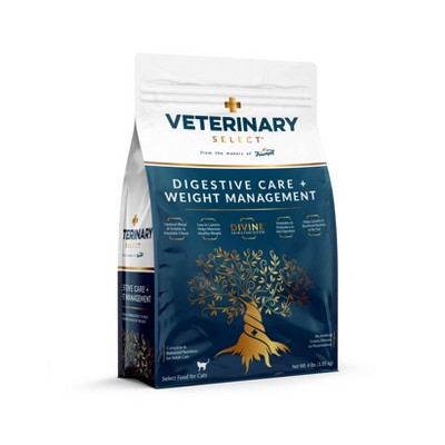 Veterinary Select Digestive Care & Weight Management Adult Premium Dry Cat Food - 4lbs