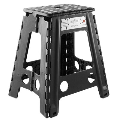 Casafield 18 Folding Step Stool With Handle Black Collapsible Foot   GUEST 8de4c805 Be59 4972 B126 D28c565020ab