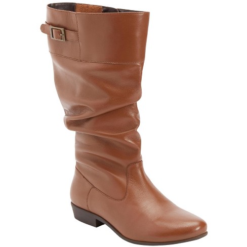 Cognac riding 2024 boots wide calf