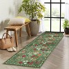 Acekool Floral Washable Rugs - Soft Non-Slip Indoor Area Rugs - 3 of 4