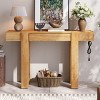 47" Rustic Console Table with Drawer and Charging Station, Narrow Entryway Desk with USB and Type C Ports for Hallway or Living Room-3irtyhousy - 2 of 4