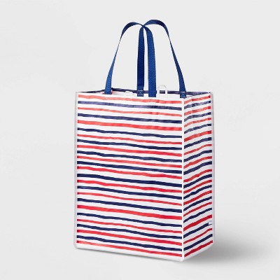 Striped Reusable Bag Navy Blue - Spritz™