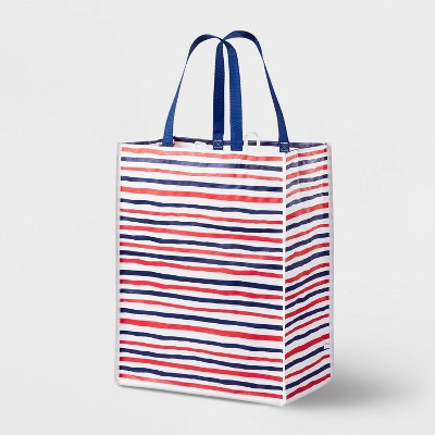 Blue white hot sale red bag