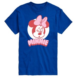 Men's - Disney - Minnie Mouse Wink Face Short Sleeve Graphic T-Shirt - 1 of 4