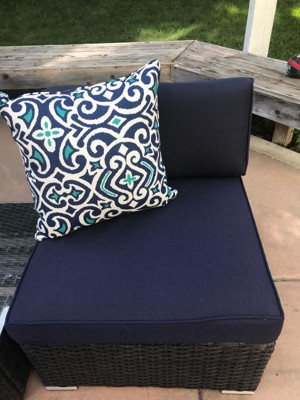 18x18 Marine Square Throw Pillow Navy - The Pillow Collection : Target