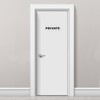 Unique Bargains Acrylic Self-Adhesive Decor Wall Business Private Sign 2 Pcs - 4 of 4