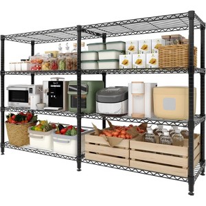 60" Heavy Duty 5-Tier Metal Wire Shelving Unit – Adjustable L-Shaped Storage Rack with Leveling Feet, 1325 lb Capacity for Garage, Pantry & Kitchen - 1 of 4