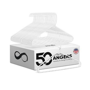 SereneLife Slim Plastic Hangers - 1 of 4