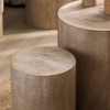 NicBex Modern Set of 3 Cylinder Accent Coffee Table,Rustic End Table Side Table Set,Round Center Table for Living Room,Bedroom - 3 of 4