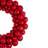 Northlight 3-Finish Shatterproof Ball Christmas Wreath - 36" - Red - Unlit - 3 of 3