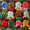 Joyfy 24pcs Wrap Ribbon Pull Bows, Easy and Fast Gift Wrapping Accessory for presents, Bows, Baskets, Wine Bottles Decoration - 2 of 4