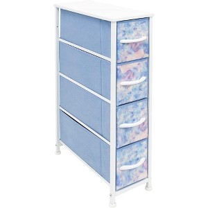 Sorbus 4 Drawers Narrow Dresser - with Steel Frame, Wood Top & Easy Pull Fabric Bins for Small Spaces, Closets, Bedroom, Bathroom & Laundry - 1 of 4