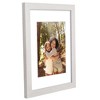 Americanflat 11x14 Picture Frame with Shatter-Resistant Glass - Use as 8x10 Frame with Mat or 11x14 Frame Without Mat - Hudson Collection - White - 4 of 4