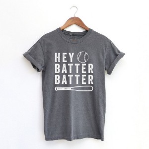 Simply Sage Market Women's Hey Batter Batter Short Sleeve Garment Dyed Tee - 1 of 2