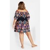 Women's Plus Size Isla Dress - black | CITY CHIC - 3 of 4