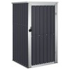 vidaXL Garden Tool Shed Anthracite 34.6"x35"x63.4" Galvanized Steel - 2 of 4