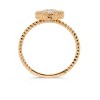 H.J. Namdar 0.18 ct tw Rope Edge Clover Diamond Ring 14K Gold Natural Diamonds - 3 of 4