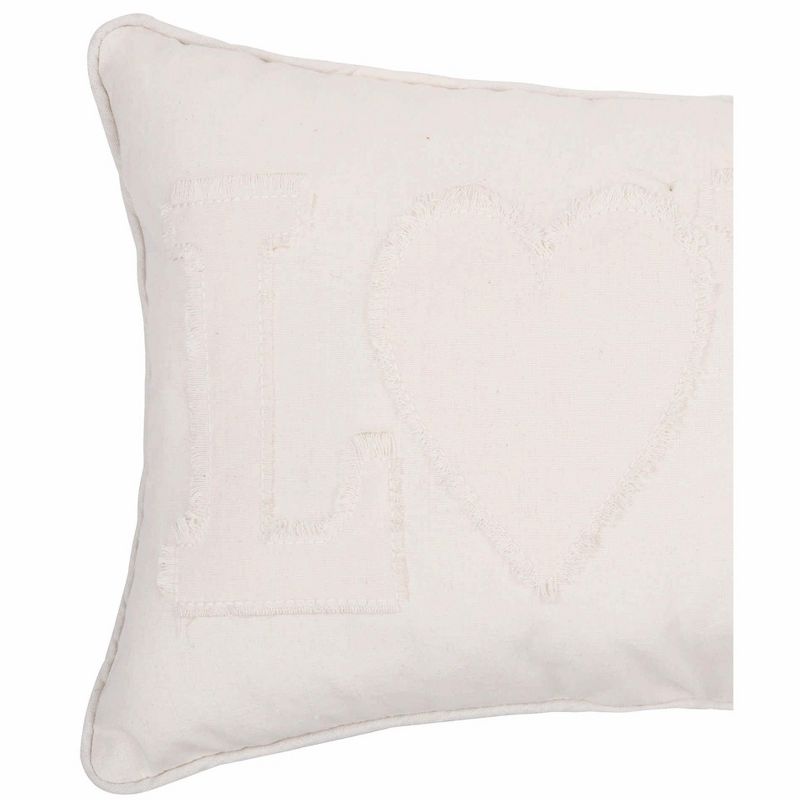 C&F Home 12" x 20" White Love Valentine's Day Applique Pillow, 2 of 4