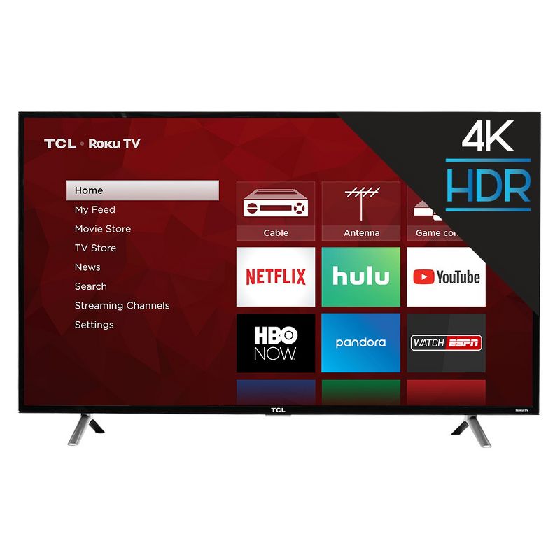 TCL 49" 4K UHD HDR Roku Smart TV (49S405), 1 of 17