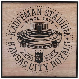 MLB Kansas City Royals Baseball Hollow Wood Block Panel - 1 of 4
