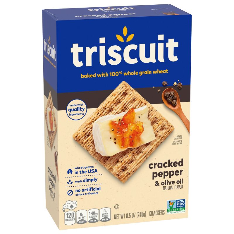 Triscuit Cracked Pepper & Olive Oil Crackers - 8.5oz, 6 of 20