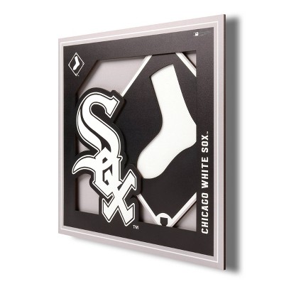 MLB Chicago White Sox 3D Logo Series Wall Art - 12"x12"