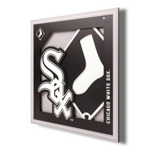 MLB Chicago White Sox 3D Logo Series Wall Art - 12"x12" - 1 of 4