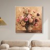 Art Remedy Burgundy Flower Afternoon Floral Glam Art Framed - 2 of 4