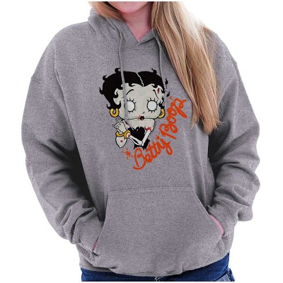 Betty Boop Zombie Cartoon Skeleton Hoodie Sweatshirt Women Brisco Brands