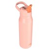 Zak Designs 20 fl oz Double Walled Stainless Steel Tranquility Insulated Straw Bottle - 4 of 4