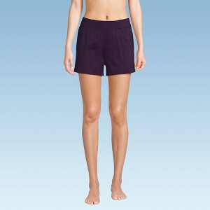Lands' End Women's 3" Tummy Control Modest Swim Shorts - 1 of 4