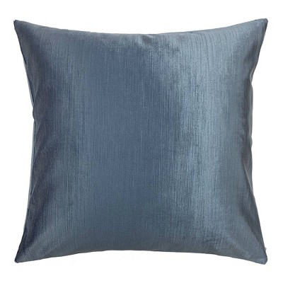 18"x18" Classic Sky Square Throw Pillow Blue - The Pillow Collection: Modern Style, Removable Cover, Indoor Rayon-Cotton Blend