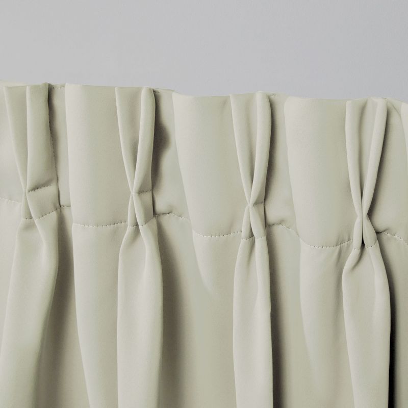 Exclusive Home Sateen Twill Woven Room Darkening Blackout Pinch Pleat/Hidden Tab Top Curtain Panel Pair, 3 of 5