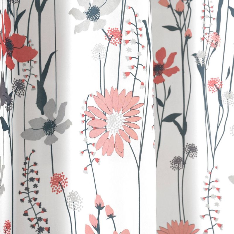 72"x72" Clarissa Floral Shower Curtain - Lush Décor, 6 of 8