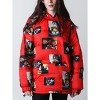 Cowboy Bebop Repeat Screenshots Long Sleeve Red Puffer Hoodie - 4 of 4