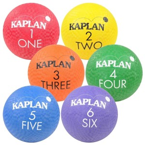 Kaplan Early Learning Colored Playground Balls  - Set of 6 - 1 of 4