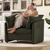 Aukfa Chenille Oversized Armchair,Modern single sofa lounge chair with 24.4" seat depth for living room comfort - 4 of 4