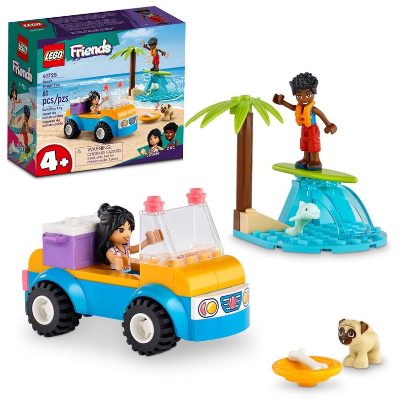 LEGO Friends Beach Buggy Fun Car Building Toy 41725, 1 of 9