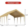Heavy Duty Carport, Portable Waterproof Car Canopy Shelter, UV Protection Outdoor Garage for Vehicles & Equipment - 2 of 4