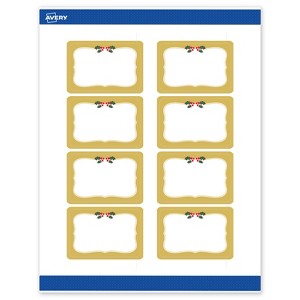 Avery Labels, 2" x 3", Gold-Metallic Berries, Matte, 80ct - 1 of 4