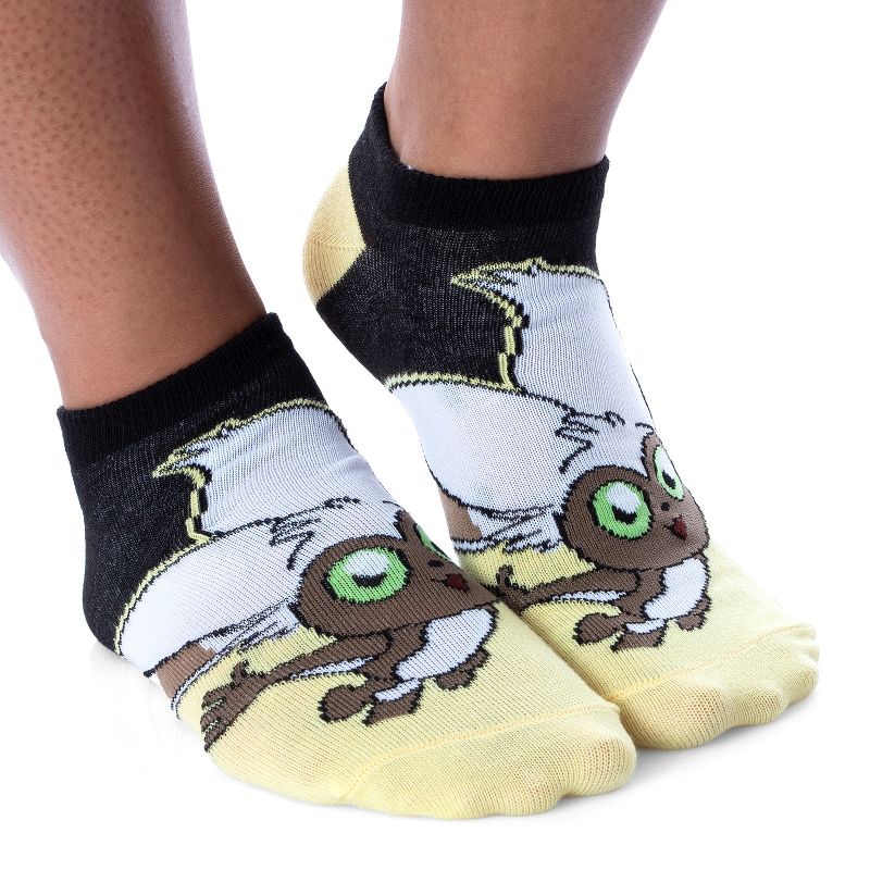 Nickelodeon Avatar The Last Airbender Chibi Character No-Show Ankle Socks 5 Pair Multicoloured, 3 of 7