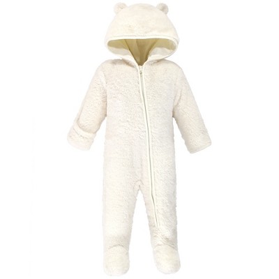 Hudson Baby Faux Shearling Bunting 1pk, Cream Bear : Target