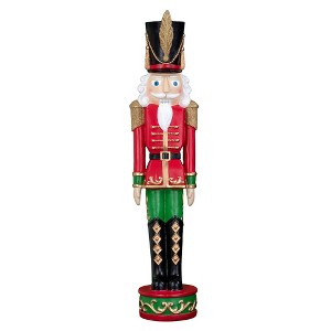 Haute Decor 37" Christmas Nutcracker Green/Red - 1 of 4