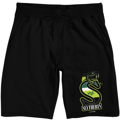 Harry Potter Slytherin Adult Black Sleep Pajama Shorts - image 1 of 3